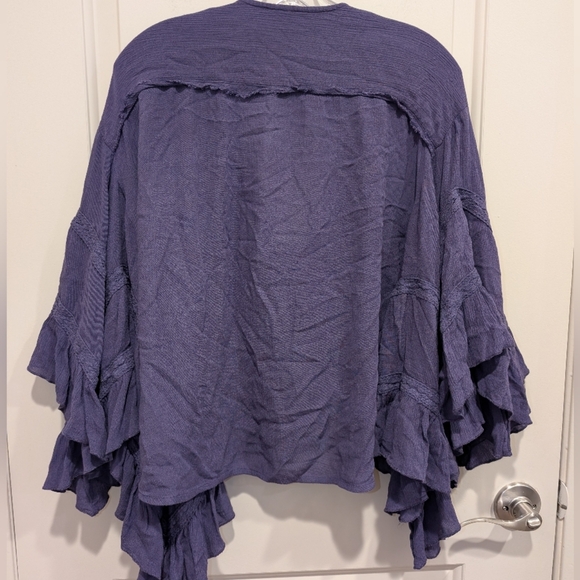 Free people boho Purple blouse size Small - Picture 4 of 9